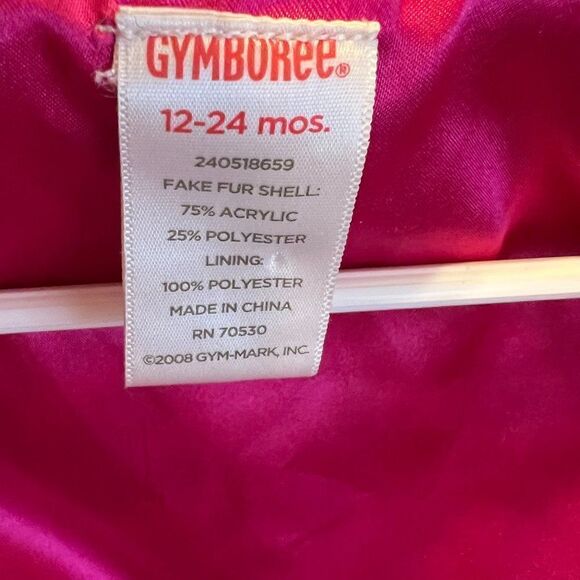 Gymboree Zebra Print Faux Fur Coat Size 12-24 Months - Picture 6 of 7